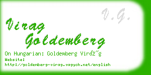 virag goldemberg business card